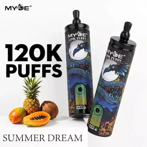 Vape MYDE 120.000 Puffs + Shisha Sound + Smart Screen + Type C