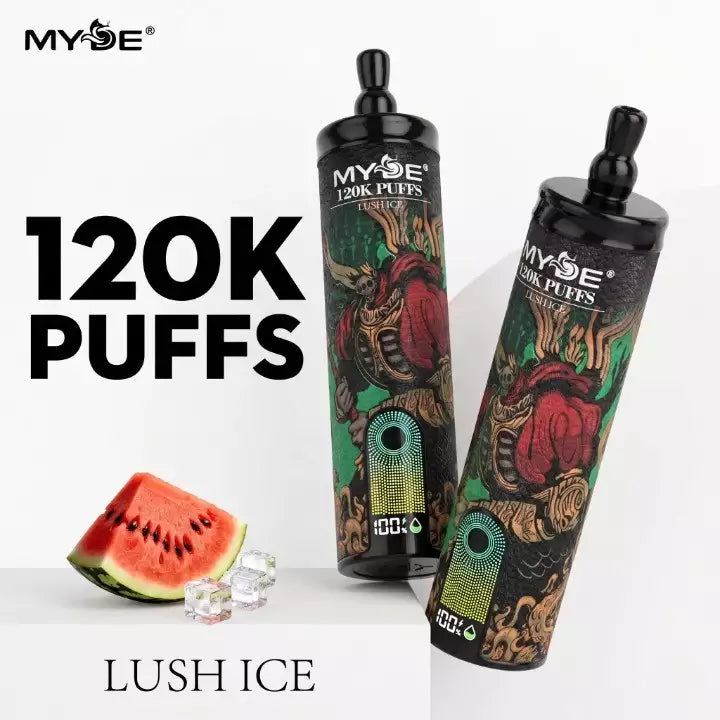 Vape MYDE 120.000 Puffs + Shisha Sound + Smart Screen + Type C