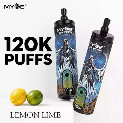 Vape MYDE 120.000 Puffs +Sunet Shisha +Ecran Smart +Type C