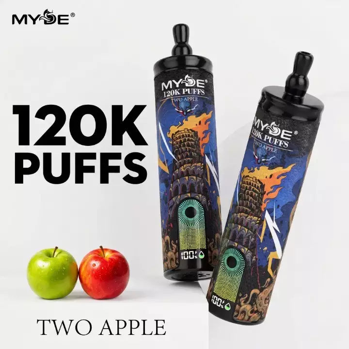 Vape MYDE 120.000 Puffs + Shisha Sound + Smart Screen + Type C